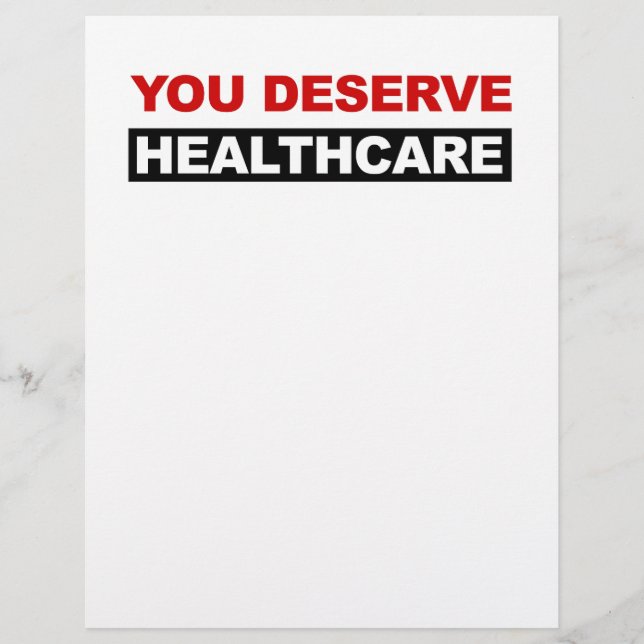 You Deserve Healthcare (Front)