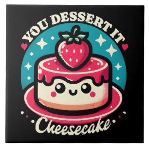 You Dessert It - Cheesecake Kawaii Tile