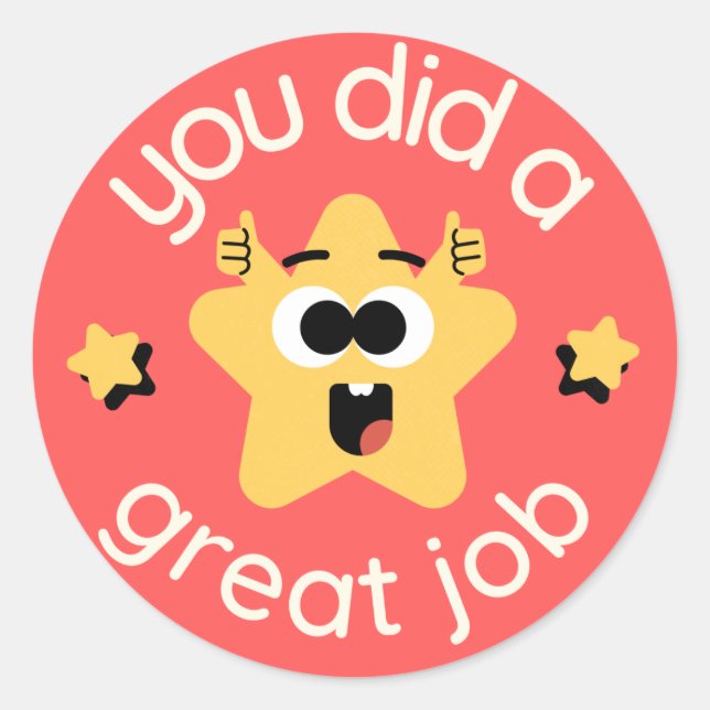 you did a great job stickers (Front)