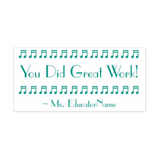 "You Did Great Work!" Feedback Rubber Stamp (Design)
