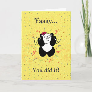 You did it! card