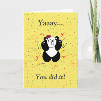 You did it! card