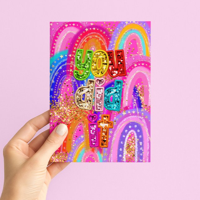 You Did It Congratulations Card (Creator Uploaded)