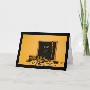 You Did It Grad Greeting Card