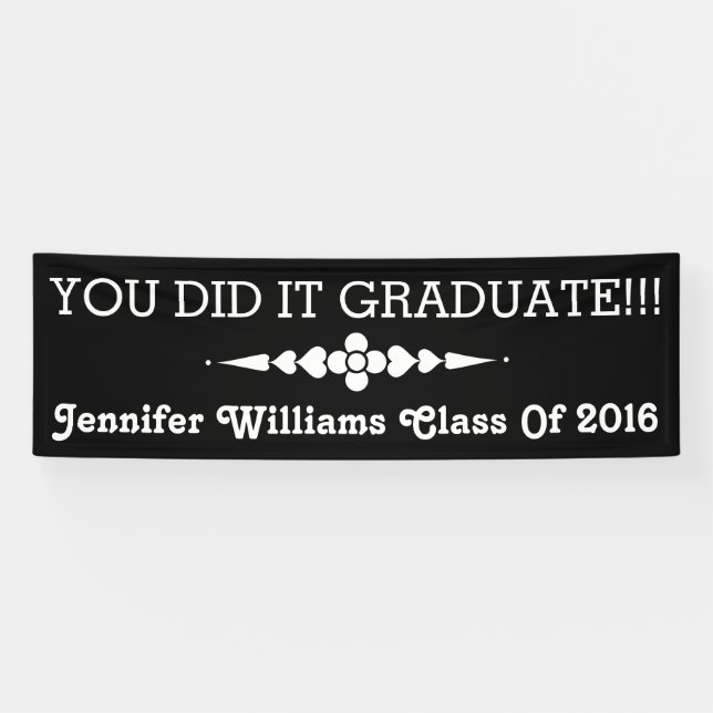 You Did It Graduate Banner (Horizontal)