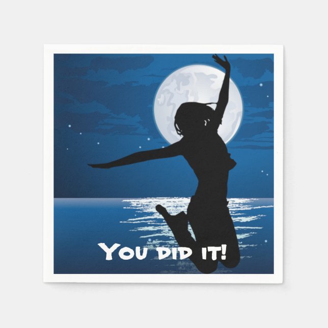 You did it , Party Napkins (Front)