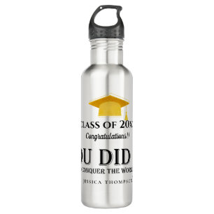 YOU DID IT Photo Class of 2024 Graduation  710 Ml Water Bottle