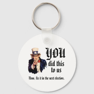 YOU Did This to Us Keychain