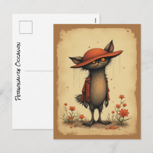 You Didn't Think I Would Write U Back Did You Art  Holiday Postcard