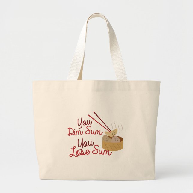 You Dim Sum Large Tote Bag (Front)