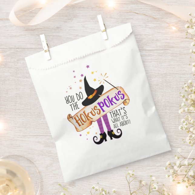 You Do the Hokus Pokus Witch Magic ID982 Favour Bag (Clipped)