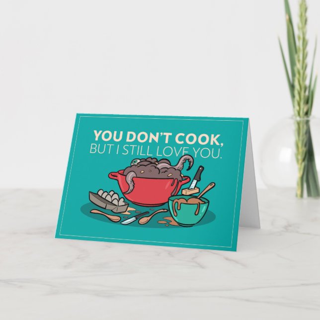 You Don't Cook Holiday Card (Front)