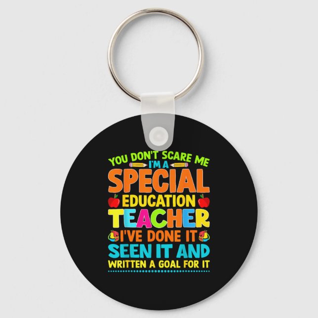You Don't E Me I'm A Special Education Teacher Men Keychain (Front)