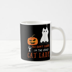 You Don't E Me I'm The Crazy Cat Lady Funny Hallow Coffee Mug