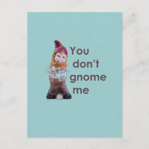 YOU DON'T GNOME ME POSTCARD