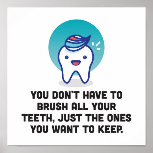 Brushing Teeth Posters, Prints & Poster Printing | Zazzle CA