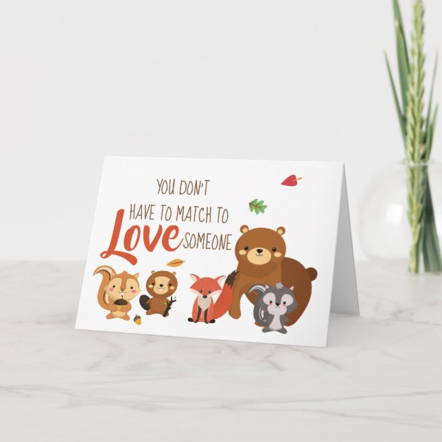 You Don't Have to Match to love Someone - Foster Invitation (Front)