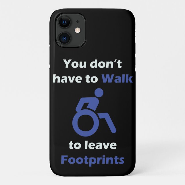 You don't have to walk to leave Footprints Case-Mate iPhone Case (Back)