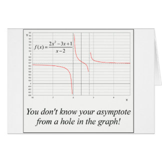 You don't know your asymptote...