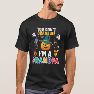 You Don't Scare Me I'm A Grandpa  Halloween Pumpki T-Shirt