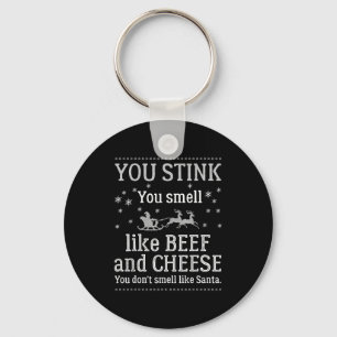You Don't Smell Like Santa Funny Christmas Keychain