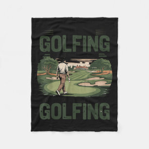 You Don't Stop Golfing When You Get Old Motivation Fleece Blanket