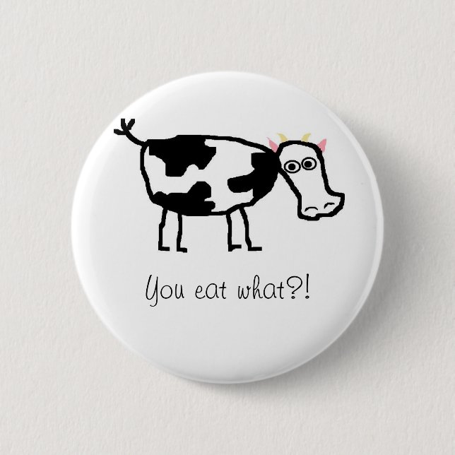 You Eat What? 2 Inch Round Button (Front)