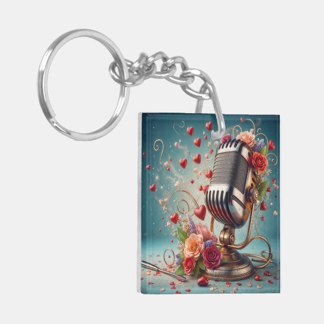 You Fill My Heart With Song - Personalized Gift Keychain (Front Left)