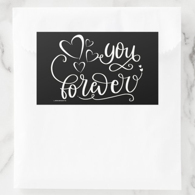 YOU FOREVER valentines's day  gift idea            Sticker (Bag)