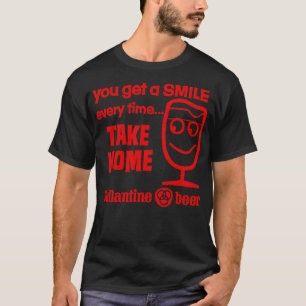 You Get A Smile Vintage Ballantine Beer Design T-Shirt