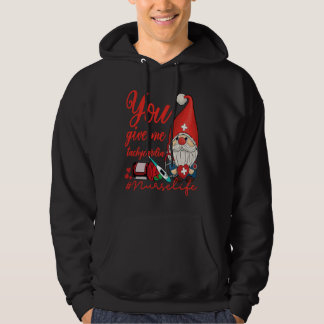 You Give Me Tachycardia ICU Nurse Life Valentines  Hoodie