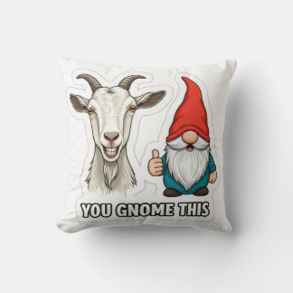 You Gnome This Throw Pillow