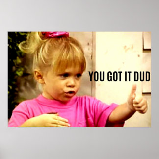 YOU GOT IT DUDE POSTER