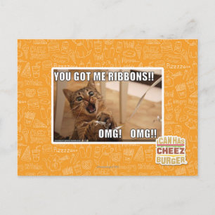 You got me ribbons! postcard