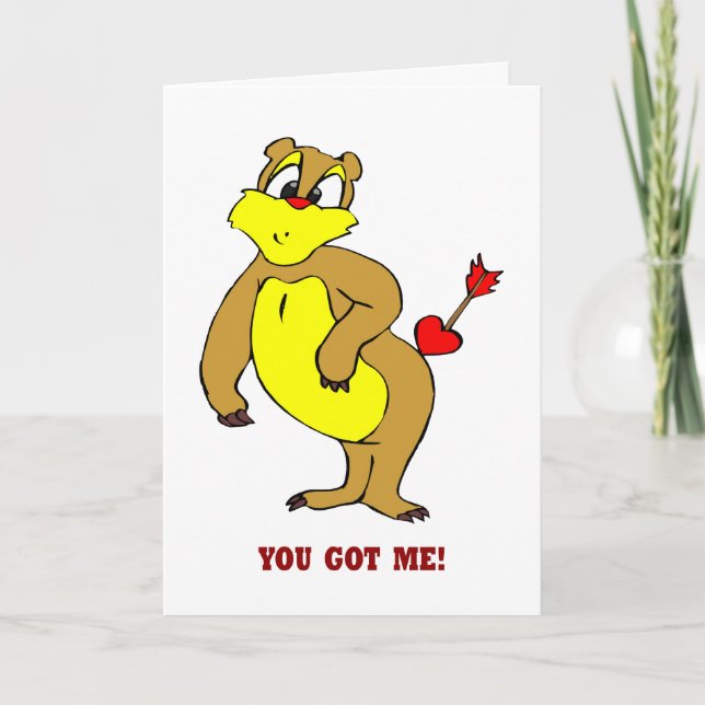 You Got Me Valentine Card (Front)