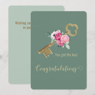 You Got the Key! Congratulations New Homeowner  Card