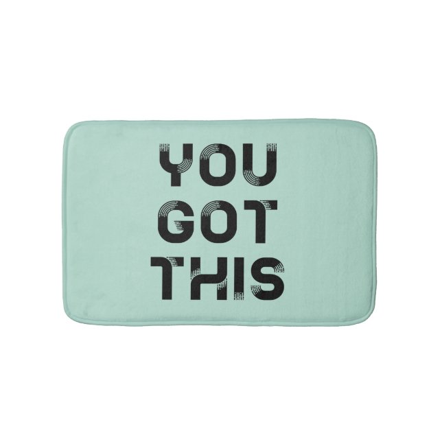 You got this black font bath mat (Front)