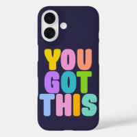 You Got This Cute Colourful Inspirational Quote