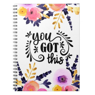 You Got This | Floral Inspirational Notebook