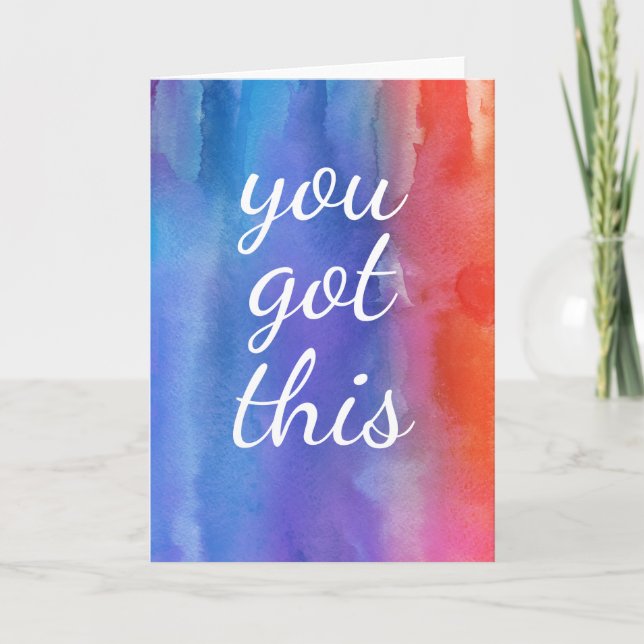 You Got This Get Well Soon Encouragement Empathy Card (Front)