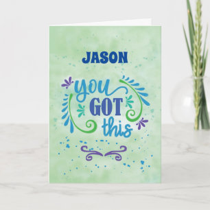 You Got This Good Luck on Exams With Personalized Card