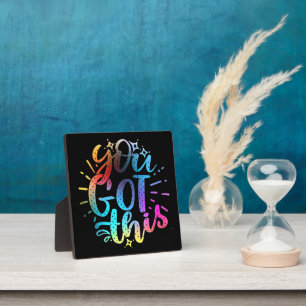 You Got this inspirational stars and colours  Plaque