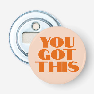 You got This Pink Red Calligraphy  Notebook Magnet Bottle Opener