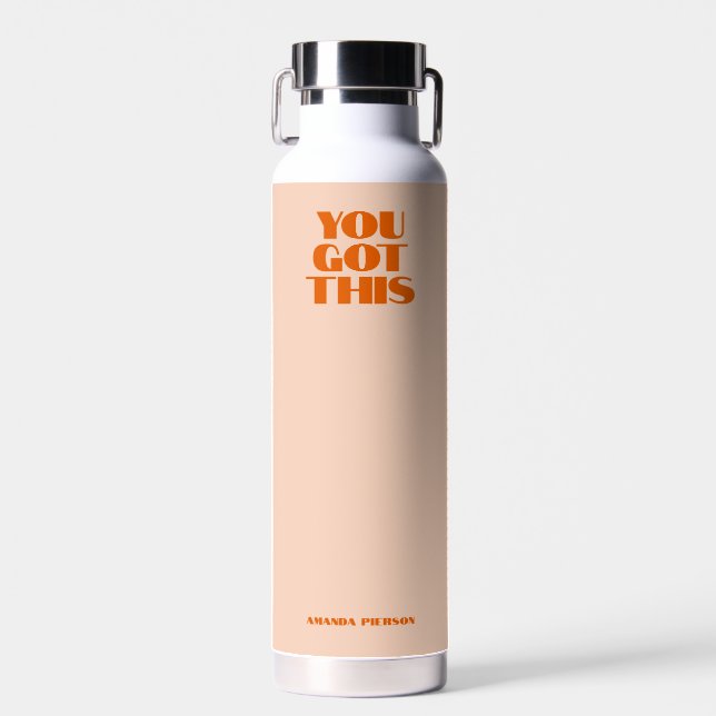 You got This Pink Red Water Bottle (Front)