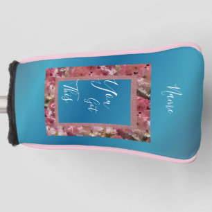 You Got This Pink Spring Blossoms Inspirational Golf Head Cover