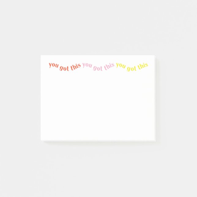 "You Got This" Post-it® Notes 4x3 (Front)