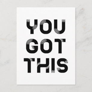 You got this postcard