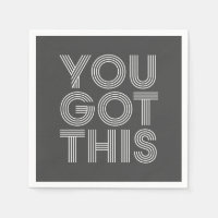 You Got This Retro 70s Typography Black and White