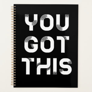 You got this white font planner