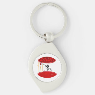 You Gotta Be On The Ball At Cricket, Keychain